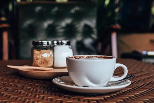 primer plano de taza de café